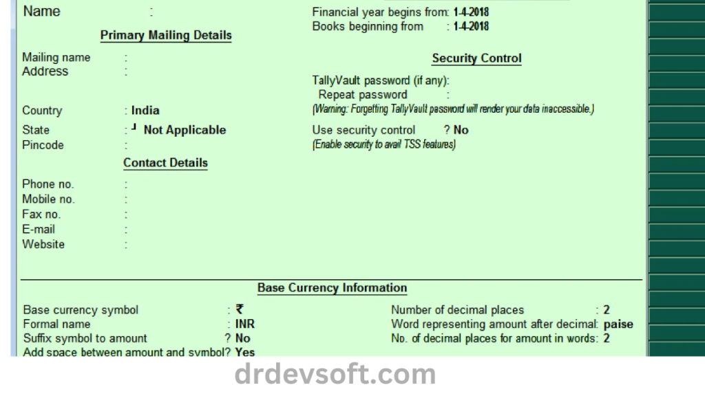 Tally ERP 9 Crack Full Version Free Download 2024